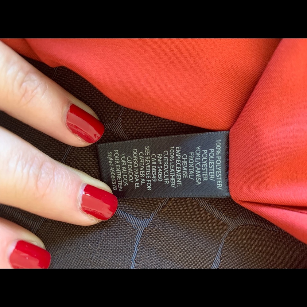 Elegant Rachel Roy knee length dress w leather - Picture 7 of 8